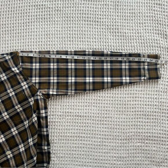 Lands End Men’s No Iron Traditional Fit Long Sleeve Plaid Shirt - Picture 15 of 16